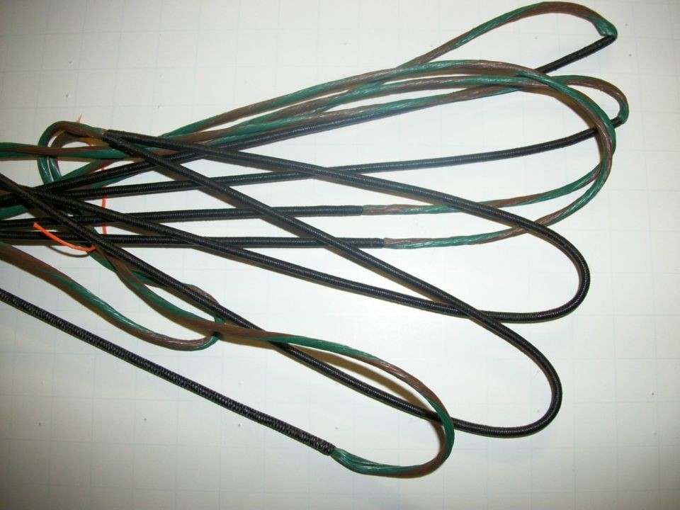 60X Custom String Set For Mathews SQ2 Tan/Green BCY 8190 Bowstring Bow