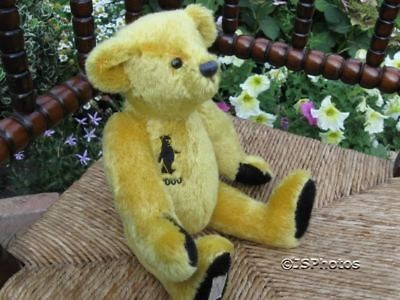 Deans Ragbook UK Yellow Mohair Golden Dawn Bear 2000