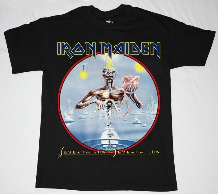 IRON MAIDEN SEVENTH SON OF THE SEVENTH SON88 HEAVY METAL NEW BLACK T 