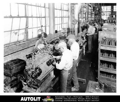 1930 Buick Marquette Engine Assembly Line Photo