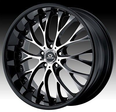 22 inch black wheels rims 5x115 century cyclone la crosse le sabre 