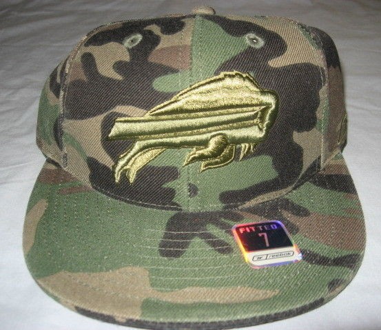 BUFFALO BILLS NFL CAMOUFLAGE FLAT BRIM FITTED NFL CAP BY REEBOK