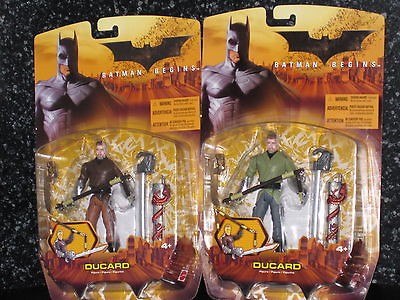 2005 BATMAN BEGINS DUCARD BROWN & GREEN SHIRT VARIANT SET 2 ACTION 