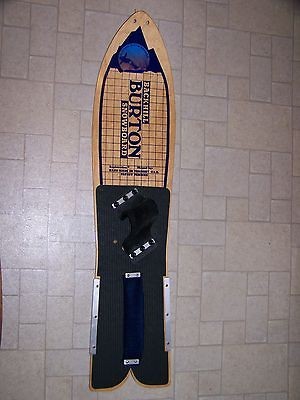 Vintage 1983 Burton Backhill Snowboard (Hand Writen Registration 