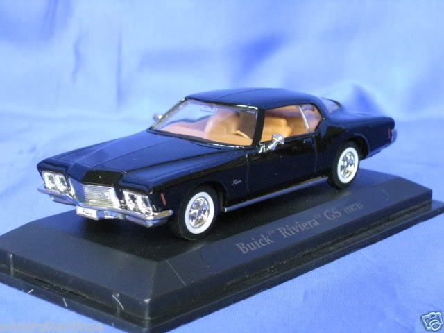 BUICK RIVIERA GS 71 1971 MODEL YATMING BOAT TAIL NEW 94252 BLACK