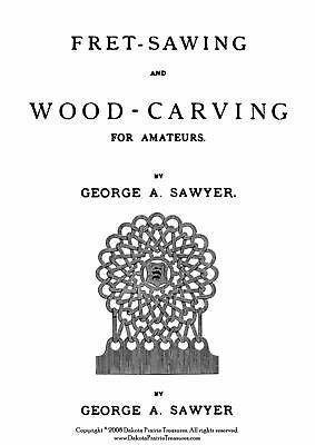 Victorian Fret Wood Work Book Woodwork Scroll Saw 1875
