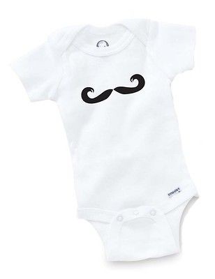 Mustache Baby Clothing Shower Gift Geek Funny Cute Stache Moustache 