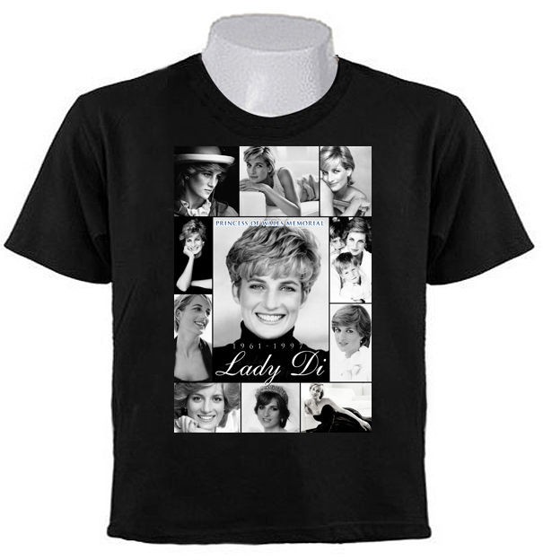 LADY DI PRINCESS OF WALES DIANA MEMORIAL RIP 1961 1997 T SHIRTS 