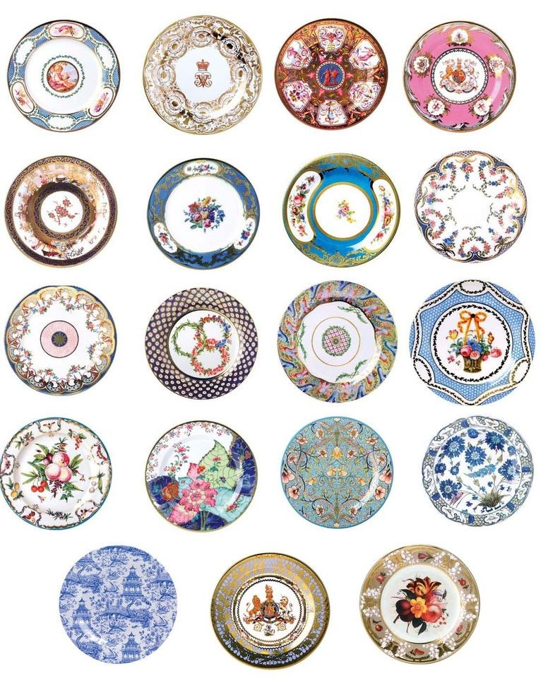 Museum Collection Floral Tin Enamel Plates 26 cm   Picnic Festival or 