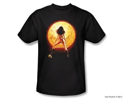 Licensed Vampirella Against The Wall Adult Shirt S 3XL