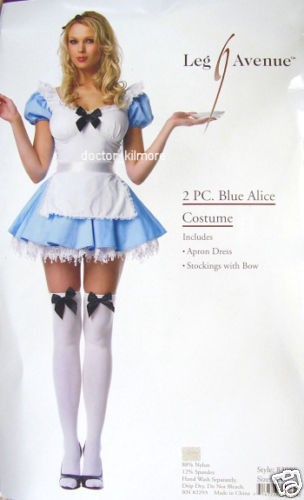 ALICE IN WONDERLAND apron costume LADIES FANCY dress L