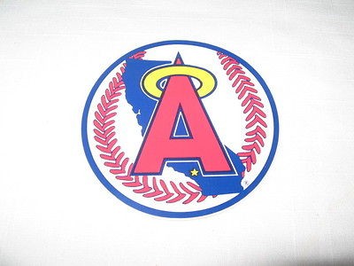 CALIFORNIA ANGELS TEAM LOGO DECAL STICKER VINTAGE 1970S 4