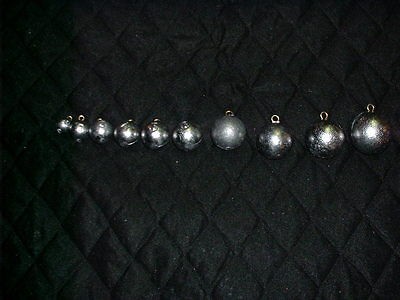 cannon ball sinkers 10 1lb   lead fishing weights   made from do it 