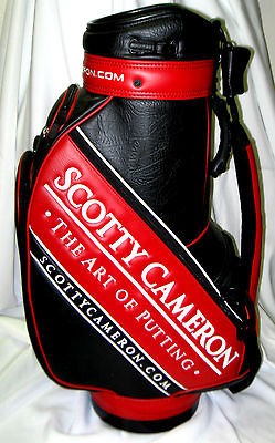 Scotty Cameron Staff golf cart Bag 1/100 Titleist Rare RED BLACK*EXC 