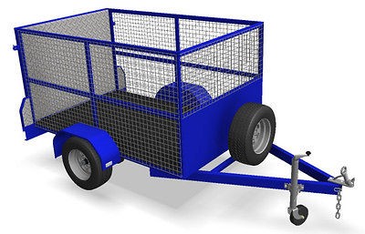 DIY Cage Trailer PLANS  7x4 8x5 or 9x5ft Trailer Design