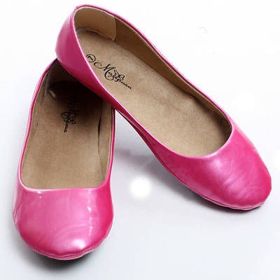 Casual Slip On Shoes Ladies Dress Patent Ballerina Slippers Womens 