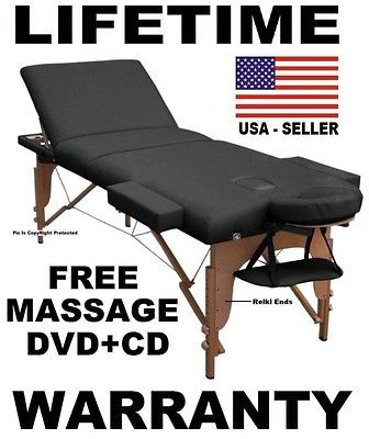 MASSAGE TABLE NEW BED PORTABLE ★FREE MASSAGE DVD+MUSIC CD+SHEET 