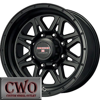 16 Black Level 8 Strike 8 Wheels Rims 8x170 8 Lug Ford F250 F350 Super 