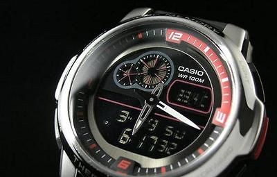 Watch 100% Original CASIO OUTGEAR THERMOMETER Black AQF 102W 1