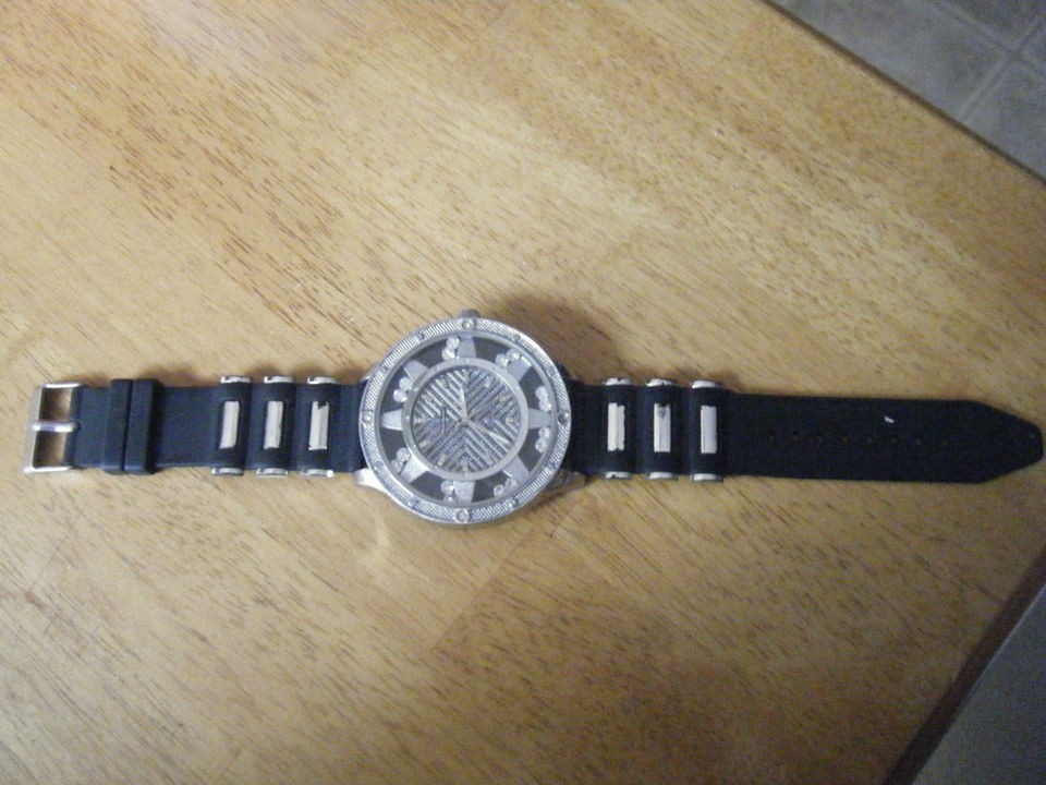 Mens Charles Raymond Watch Black and silver 11 long