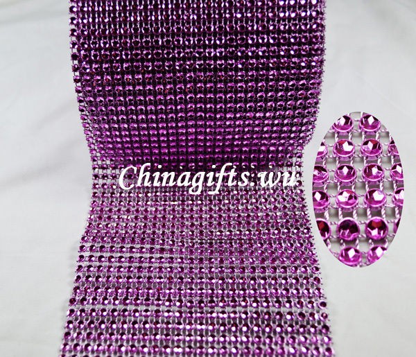 Multi color Mesh Wrap spark Rhinestone looking Ribbon Wedding 