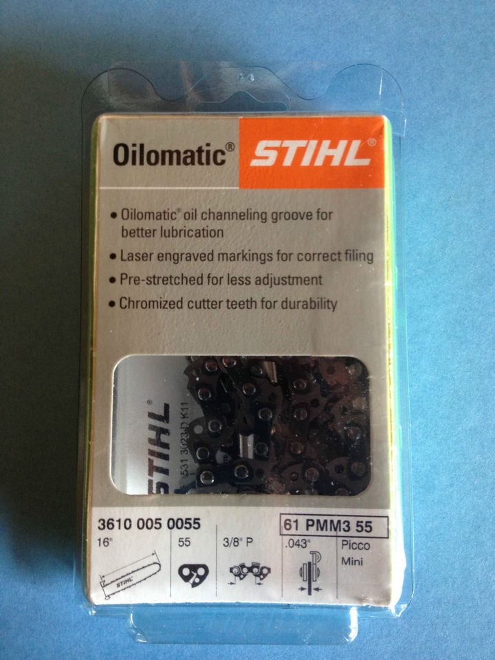 16 Stihl Chainsaw Saw Chain 36100050055 61PMM3 55