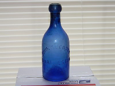 ANTIQUE SODA WATER ,Pontiled BOTTLE JOHN SEEDORF CHARLESTON S.C.