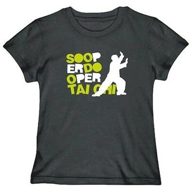 Sooper Dooper Tai Chi Sports T Shirt Dark Silver