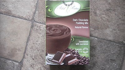 BOX IDEAL PROTEIN DARK CHOCOLATE PUDDING MIX 7 PACKETS 18G PROTEIN 