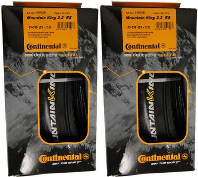   Continental Mountain King MTB Tires Race Sport Black Chili 26.0 x 2.2