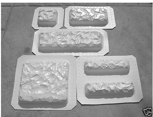 12pcs CONCRETE CASTLE STONE MOLDS NEW NEW L@@K