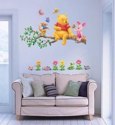 WINNIE THE POOH Deco decal Wall Paper Sticker KIDS tree