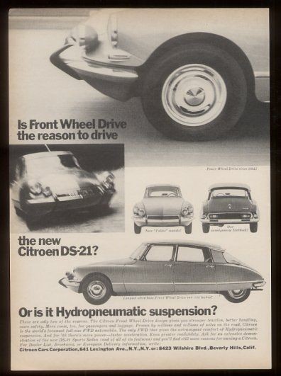 1966 Citroen DS 21 Pallas car introduction 5 photo ad