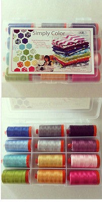 Aurifil Cotton Mako 50wt Thread Simply Color by Vanessa Christenson