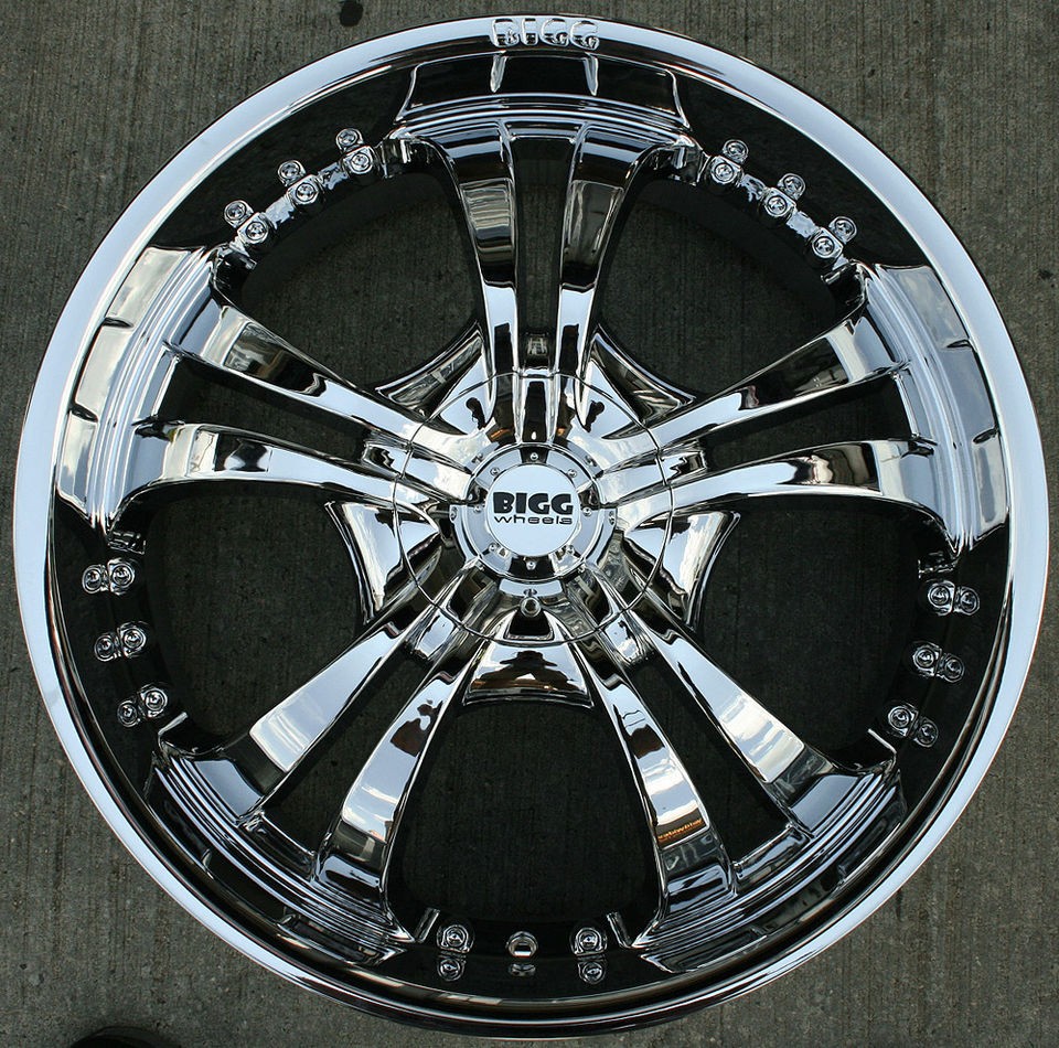   501 24 CHROME RIMS WHEELS CHRYSLER ASPEN DAKOTA / 24 X 9.5 5H +18