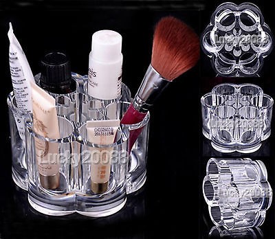 1x Clear Acrylic Cosmetic organizer Makeup case Lipstick Holder#07 