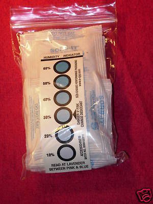 10 SORB IT® 10gr. Desiccant Silica Gel w/Humidity card