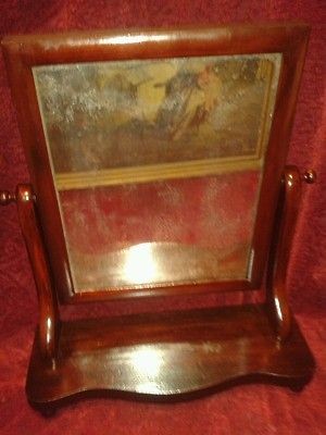 Empire Mahogany Shaving Mirror (circa 1875)