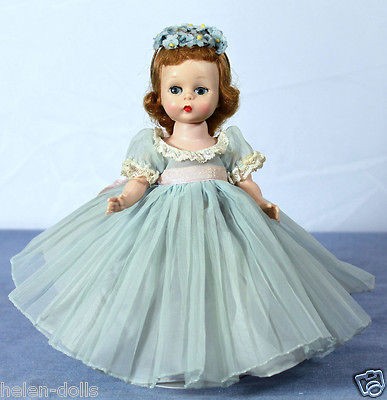 VINTAGE FLOWER GIRL IN BLUE DRESS   BKW Alexander kin   Alexander 