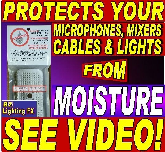 MOISTURE PROTECTION for DJ BANDS KARAOKE KJ MIC & EQUIP   SEE VIDEO