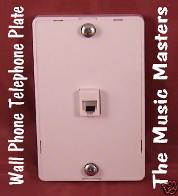 Hanging Wall Mount Phone Plate Modular Telephone Jack