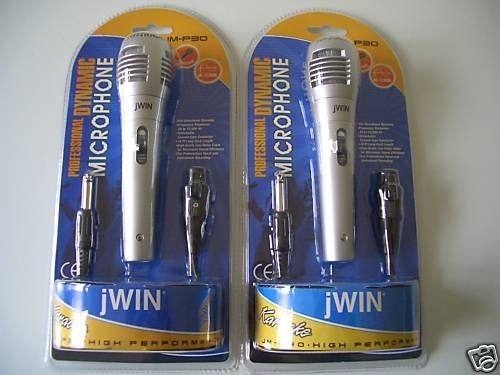 Karaoke Microphone Twin Pack by JWIN Save €€€ Buy Two