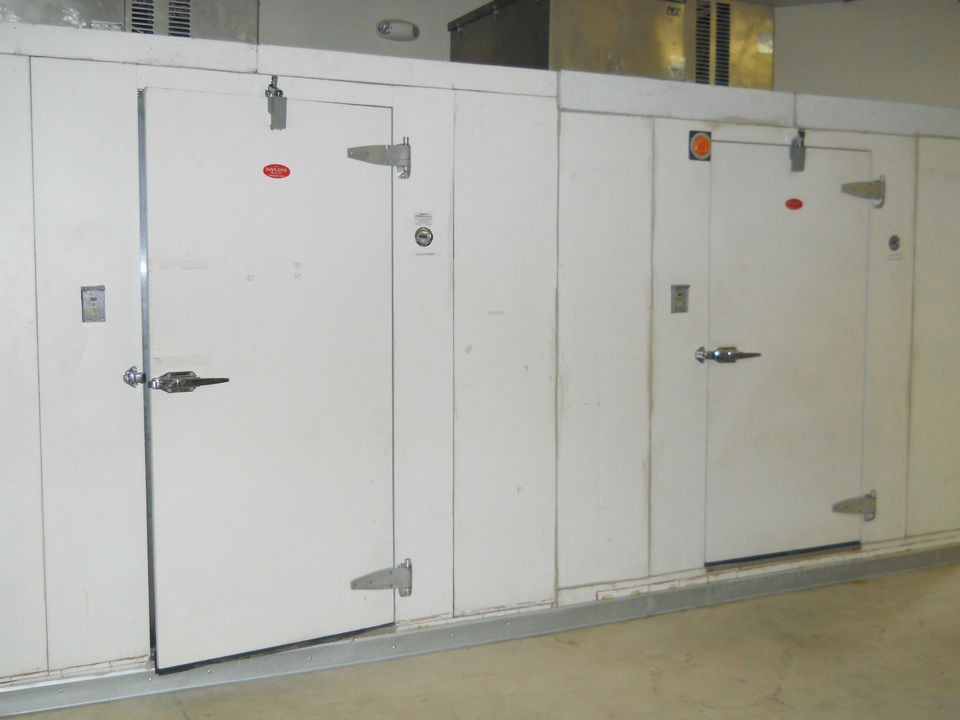 Used Walk In Cooler/Freezer Combo 8w x 6d x 6h (each walk in)