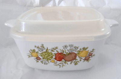 CORNINGWARE SPICE OF LIFE PETITE PAN W/PLASTIC LID, P 43 B, 2.75 CUPS 