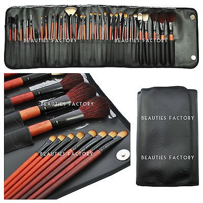 31 pieces All Purpose Pro Makeup Brush Set Pure Black Bag #349