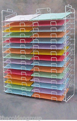 New 30 Slot Scrapbook Paper Wire Display Rack 12 X 12