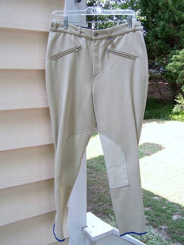 New Georg Schumacher Knee Patch Horse Riding Breeches Beige 36 Long 