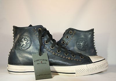 MENS Converse Chuck Taylor JOHN VARVATOS Studded Leather Navy Blue 