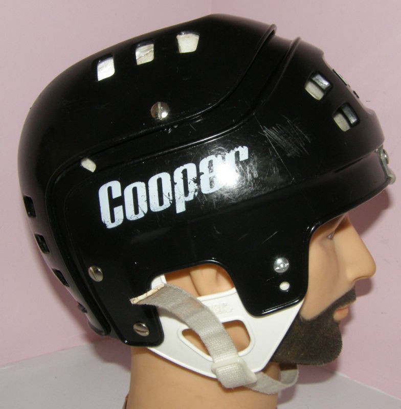 VINTAGE COOPER HOCKEY HELMET BLACK SZ 600 MEDIUM GREAT