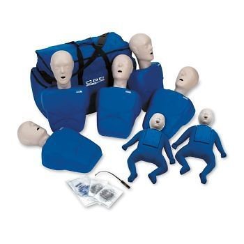 CPR Prompt TPAK 700   5 Adult & 2 Infant CPR Manikin Combo Pack (Blue)